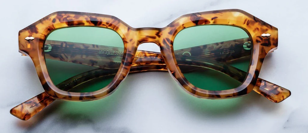 JACQUES MARIE MAGE SCHINDLER 2X VINTAGE TORTOISE GREEN - Visionary ...