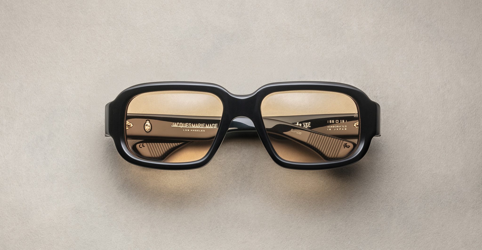 JACQUES MARIE MAGE NAKAHIRA 88 BLACK YELLOW - Visionary Optics