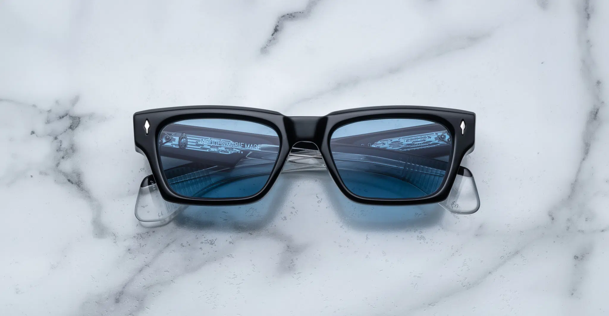 JACQUES MARIE MAGE ASHCROFT 6W TITAN AZURE - Visionary Optics