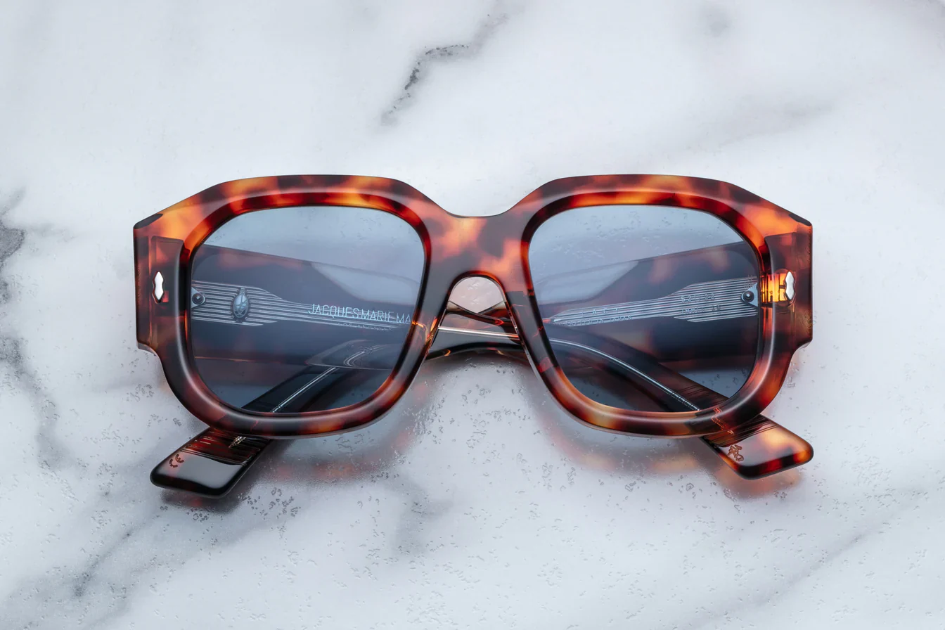 ゴ*ラ様 美品　JACQUES MARIE MAGE JACQUES MARIE MAGE LACY 19 LEOPARD OCEAN - VISIONARY OPTICS