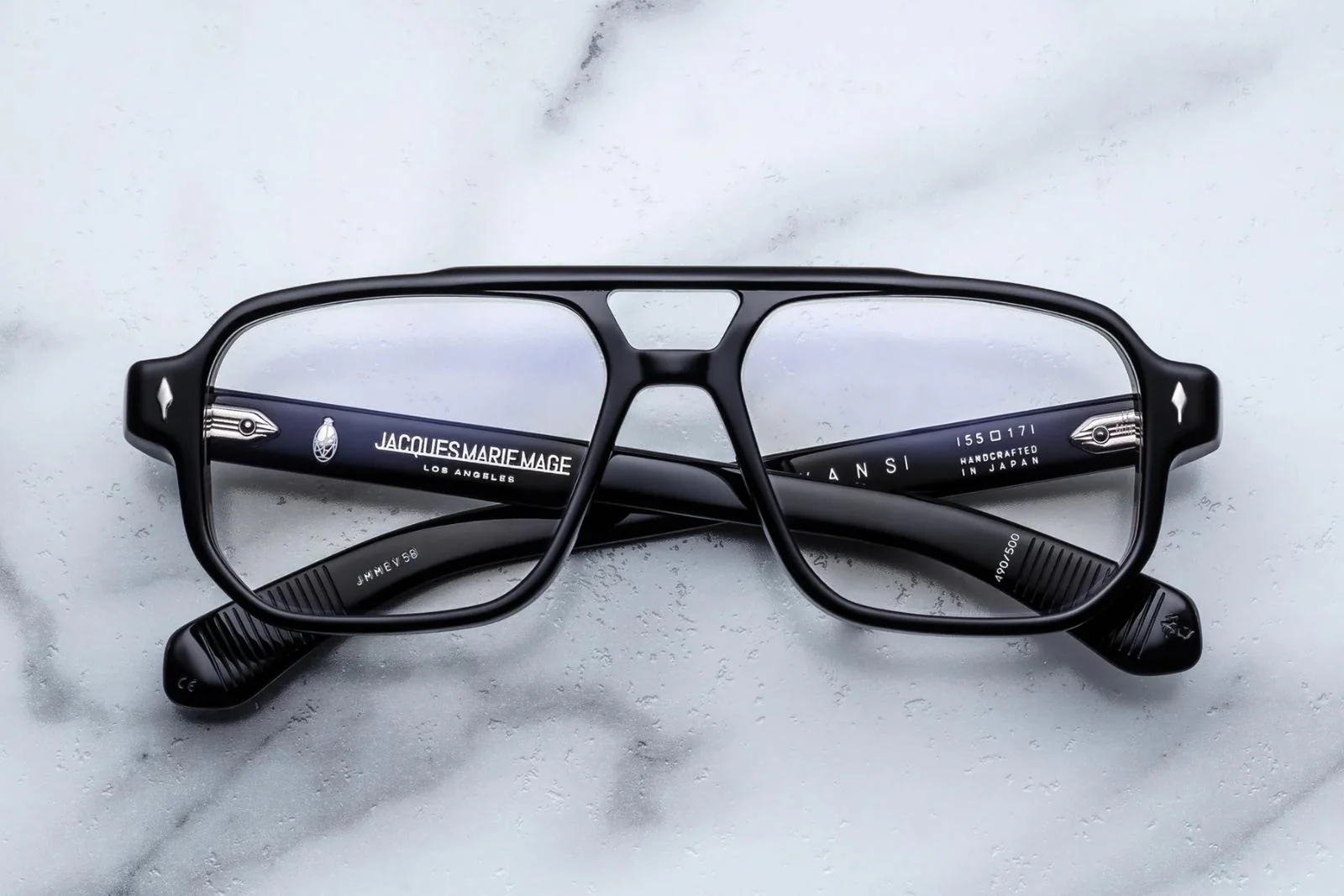 JACQUES MARIE MAGE EVANS 58 RAVEN SUPERLIGHT GREY - VISIONARY OPTICS